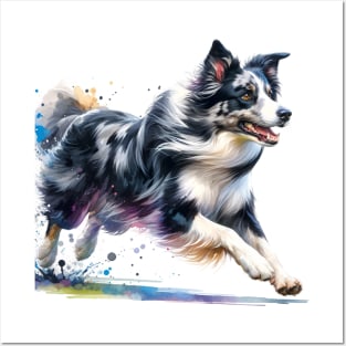 Border Collie Watercolor Painting - Beautiful Dog Posters and Art